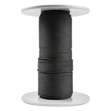 2 mm black kevlar cord with polyester sleeve