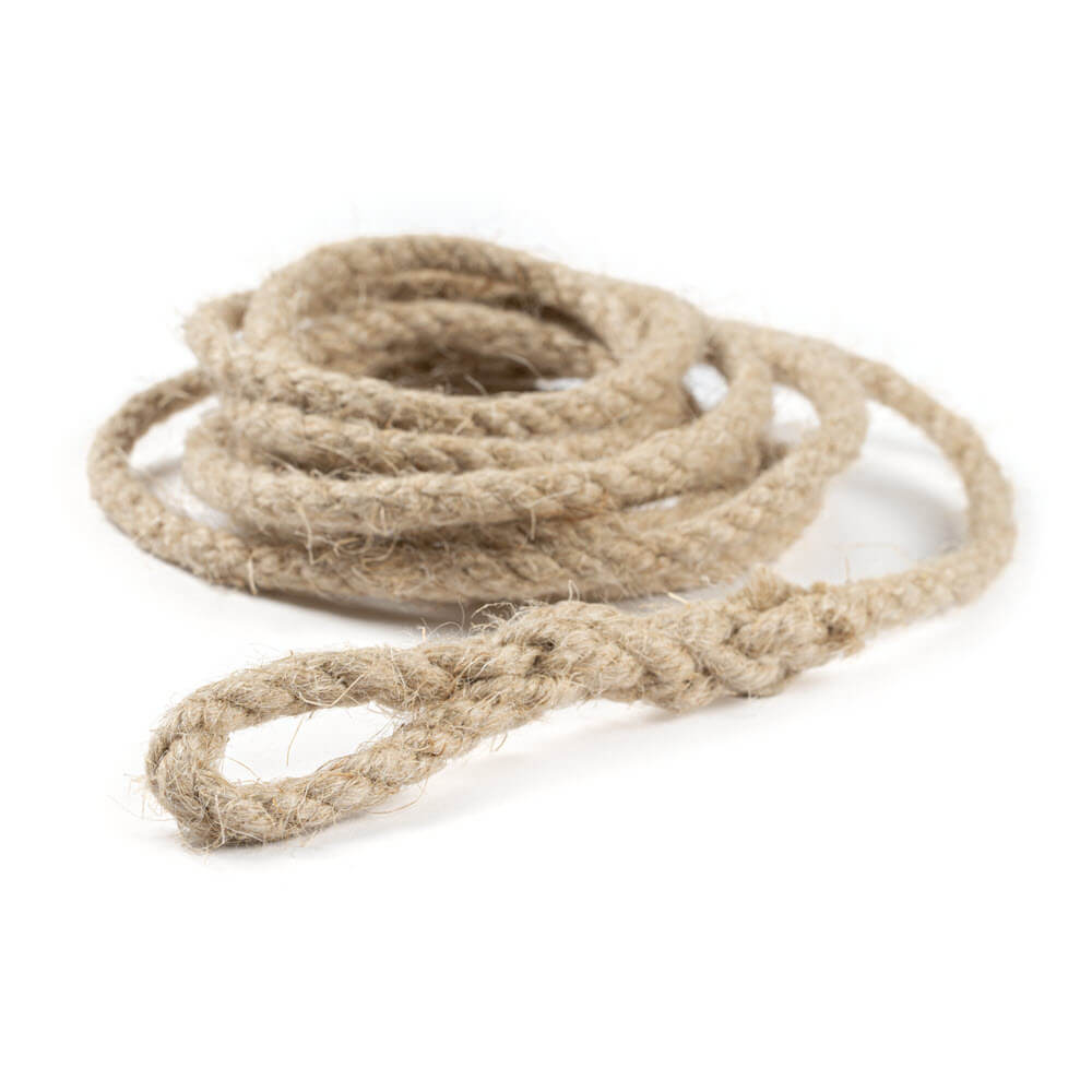 Hemp window cord with eye