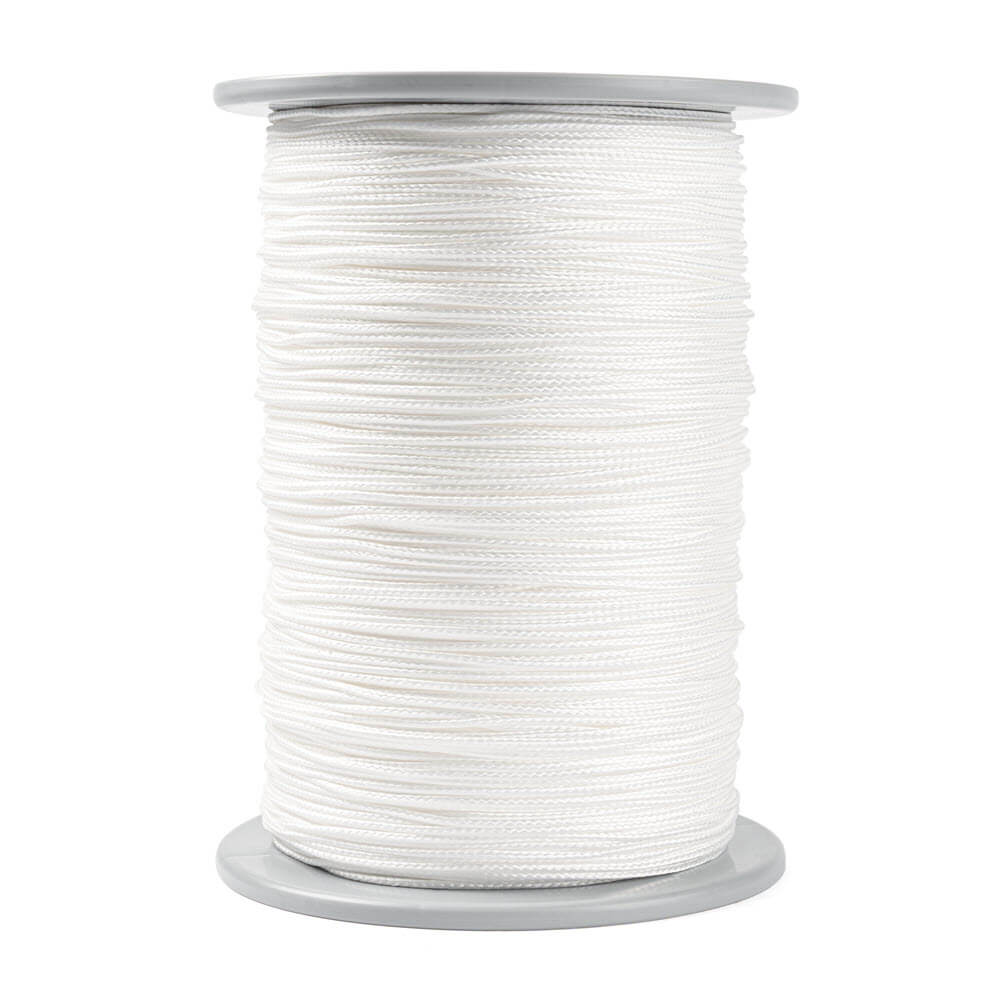 1.5 mm thin, high-strength Dyneema rope in white per meter