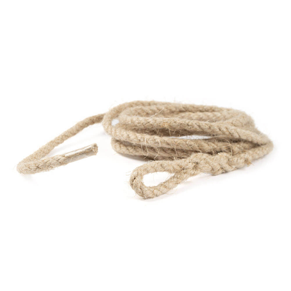 Hemp window cord with eye